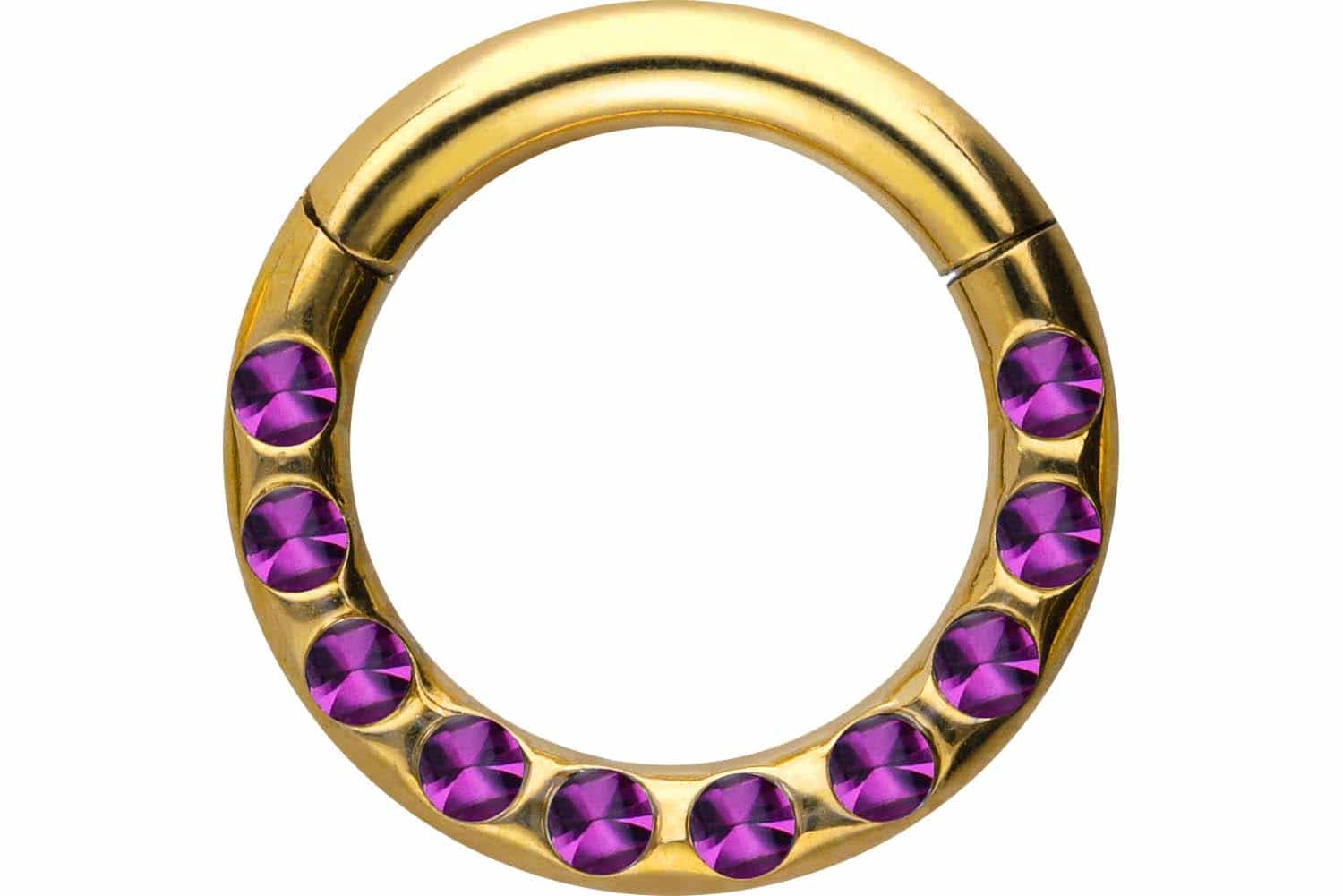 Chirurgenstahl Segmentring Clicker Piercing KRISTALLE + EPOXY ++SALE++